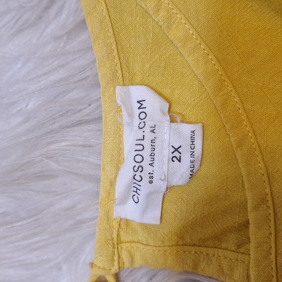 #1100 Chic soul linen blend sz 2X - Picture 5 of 8